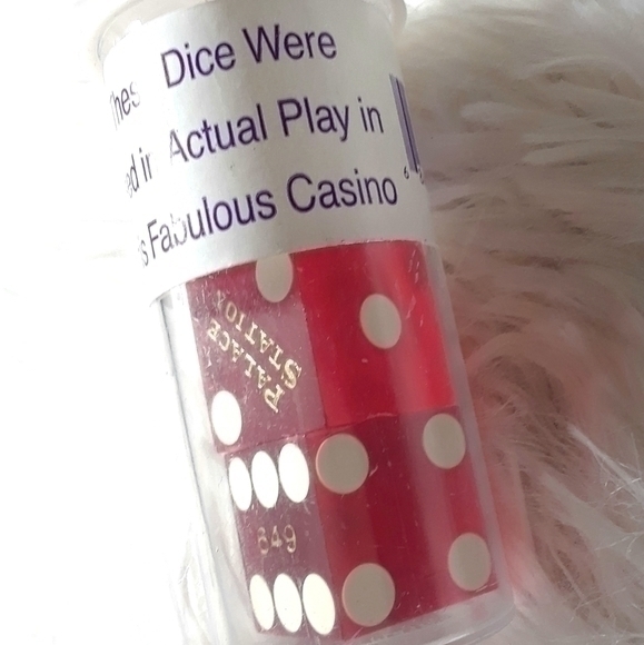Authentic Palace Station Las Vegas Casino Dice Set - Picture 1 of 4